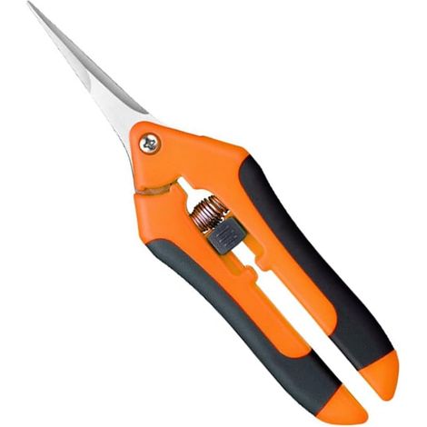 Pruning Shears Scissors, Garden Secateurs, Hand Gardening Pruning Shears Bonsai Scissors for Plants, Flowers, Branches, Bonsai, Vegetables, Fruits (Orange)