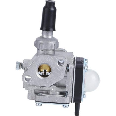 Alloggiamento del carburatore in metallo, dimensioni 3,1 x 2,8 pollici, adatto come ricambio per il carburatore dei motori per tosaerba Kawasaki TH43 e TH48. (1/5)