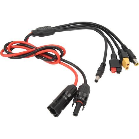 Solarstecker auf XT60-Buchse Adapterkabel, mehrfach geschütztes, wetterfestes PV-Anschlusskabel (1/5)