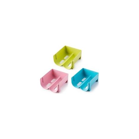 Set aus 3 stapelbaren Aufbewahrungsboxen für Kühlschrank, Flaschenregal, Wasserflaschenhalter, Weinflaschenhalter, Bierdosenhalter, Bar- und Küchenschrankorganizer - Crezuo