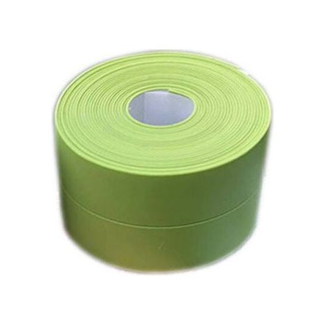 Online Store - (2 pièces Vert)Plinthe souple - Bande d'extrémité pour cuisine et salle de bain 38 mm 3,2 m, joint auto-adhésif, bande pliante (1/5)