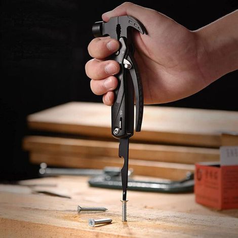 Couteau Multifonction - 12 Fonctions - Pince Multitool Pliable - Pour Camping Randonnée Extérieur - 1 Pièce (1/5)