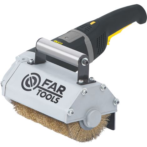 Fartools – Décapeur à rouleaux 1800W – 2 brosses métalliques Ø120mm – Vitesse variable 900 à 3000 tr/min – Pour bois, métal, béton