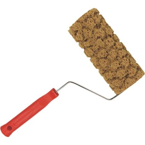 17,8 cm Rouleau de peinture gaufré de Rouleau de peinture à motifs, grain empaistique Avec poignée Pour la décoration murale de la maison (1/5)