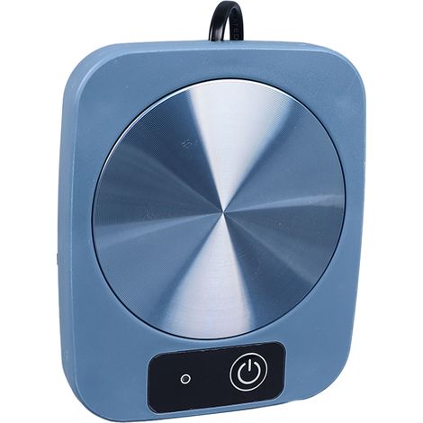 Chauffe-tasse électrique intelligent à température constante de 55 °C avec thermostat intégré, idéal pour le café et le thé. Prise US 110 V, bleu. (1/5)