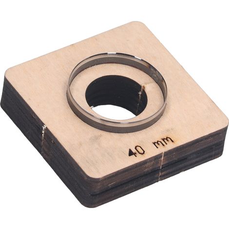 Matrice de découpe ronde pour cuir, bois et acier allié, moule de perforation pour le bricolage, diamètre 40 mm (1/5)