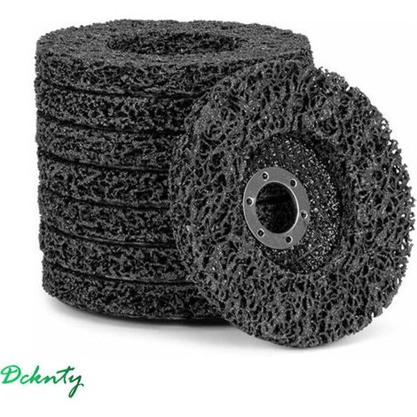 Disques de Nettoyage pour Meuleuse d'Angle 125 mm Lot de 2 en Fibre Non Tissée Noir Haute Résistance (1/5)