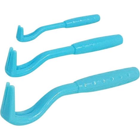 Tick Remover - 3 Sizes Small Medium Large - For Dogs Cats Horses Humans - Reusable Plastic Tool - Blue - 3 Pieces (1/5)