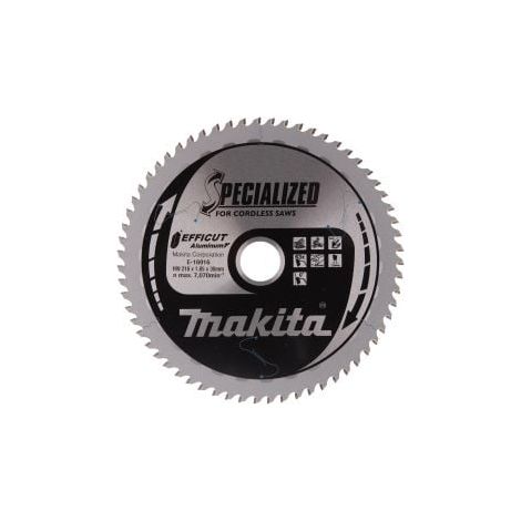 MAKITA hoja de sierra aluminio Efficut 216x1,85x30 mm 63 dientes E-16916