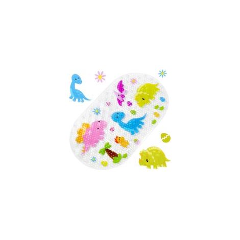 69x39cm Baozun Tapis de Bain de Bande dessinée, Tapis de Baignoire antidérapant avec Ventouse Tapis de Douche (Dinosaure)