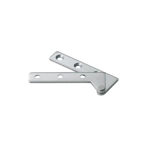 Charnière à pivot en acier inoxydable poli, charnière d’angle pour porte de meuble, placard et ouvrant bois