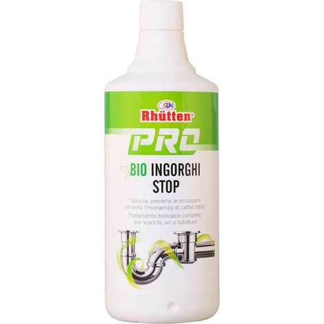 TRATTAMENTO SCARICHI BIOLOGICO RHÜTTEN PRO BIO INGORGHI STOP 1 LITRO