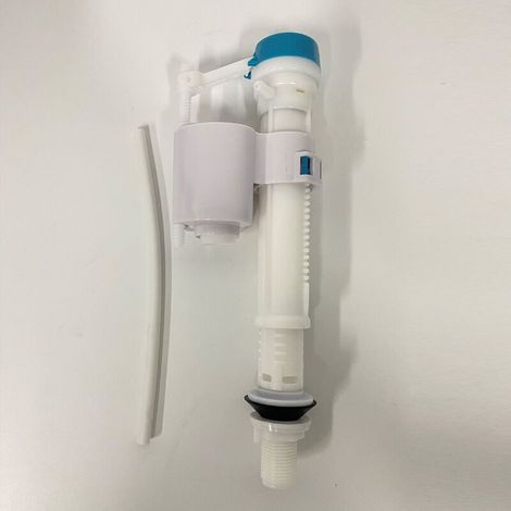 Accessoires universels pour vanne d'arrivée d'eau de toilette de style ancien, interface standard à 4 points, dispositif de chasse d'eau pour réservoir de toilette, bleu et blanc. (1/4)