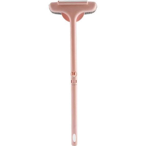 Brosse de nettoyage double face extensible en flanelle pour moustiquaire de porte de salle de bain, compatible avec la maison (1/5)