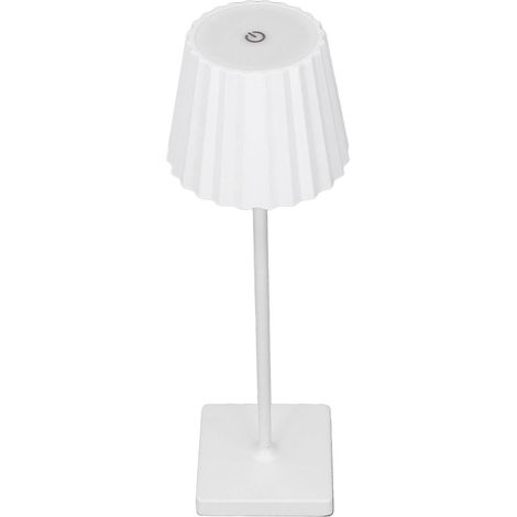 Lampe de table sans fil à piles, rechargeable, tactile, à intensité variable, veilleuse LED pour chambre et salle à manger, blanche (1/5)