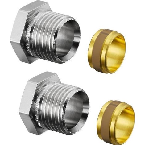 SET DI RACCORDI DI SERRAGGIO 1/2 x15mm (per 2)