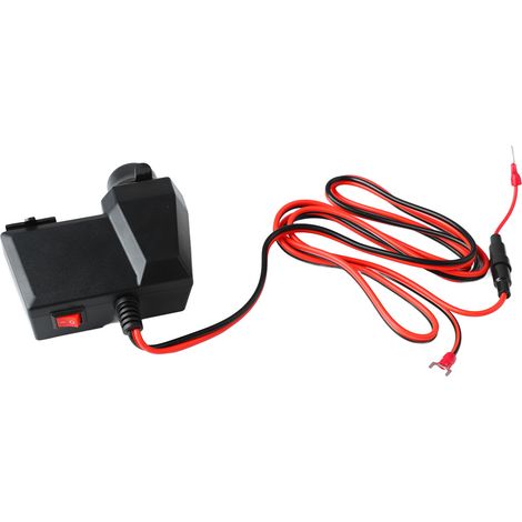 Prise de charge pour moto avec deux ports USB, 10 à 24 V, voltmètre, charge rapide, chargeur universel pour téléphone portable (1/5)