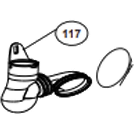 Durite boite cuve repère 117