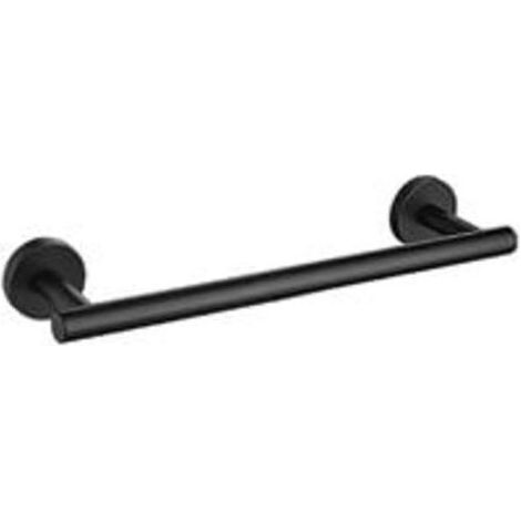 Porte-Serviettes Murale 30 cm Barre Serviette Mural en Acier Inoxydable 304 Porte Serviette Salle de Bain Noir Mat Barre Porte (1/5)