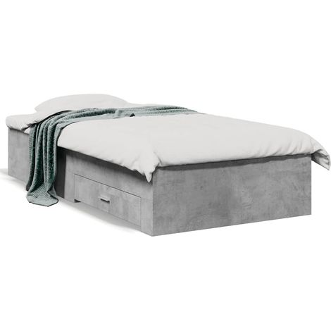 Maison Exclusive - Giroletto Cassetti Grigio Cemento 75x190 cm Legno Multistrato