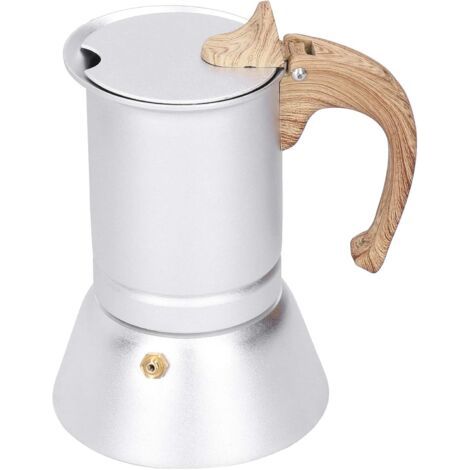 Cafetière Italienne, Cafetière Expresso Cafetière Moka pour la Maison, Hôtel, Camping, 3 Tasses d'Espresso, 150ml (1/5)