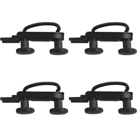 Universal Stainless Steel Roof Box U-Bolt Clamps, Car Van Mounting Bracket Kit U Brackets Installation Accessory, with 8 Lock Nuts (1/5)