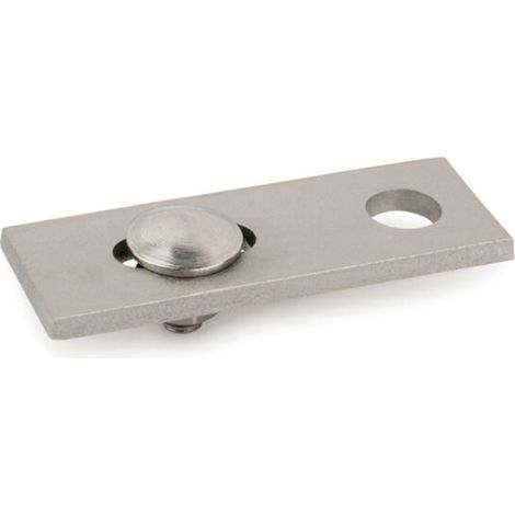 Plaque de montage pour vis à double filetage avec vis DIN-603 A2 et écrou DIN-6923 A2 M10-M12 - Boite de 2