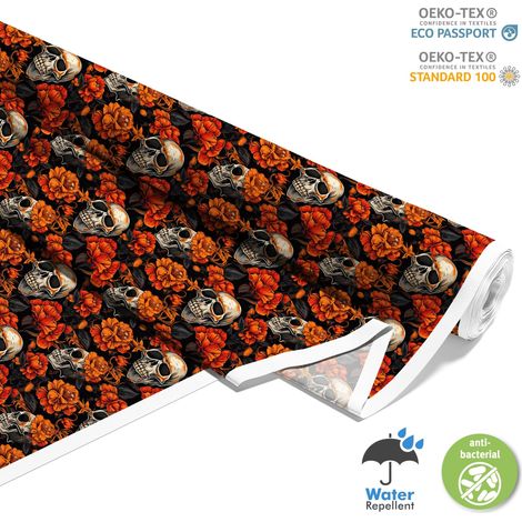 Outdoor dekostoffe oxford - Motiv der Schädel I DX4121 (1/5)