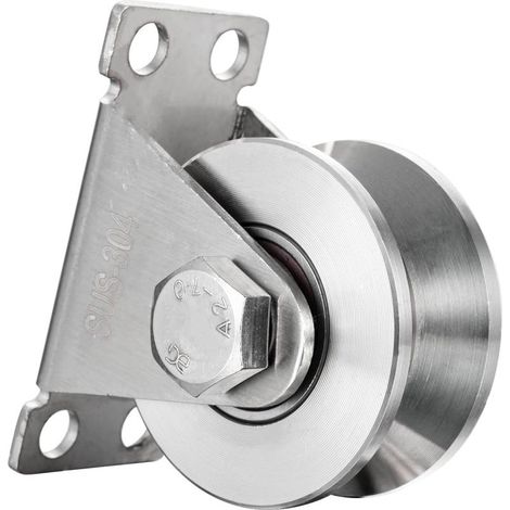 Spannrolle mit 2 Kugellagern, aus Edelstahl 304, Kapazität 48×22×16V, 1 Stück (1/5)
