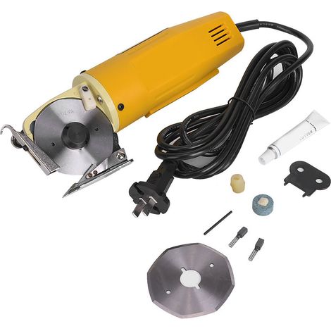 Ciseaux électriques portables YJ-70 pour tissu, machine de découpe manuelle, accessoire de couture, 220V avec fiche CN (1/5)