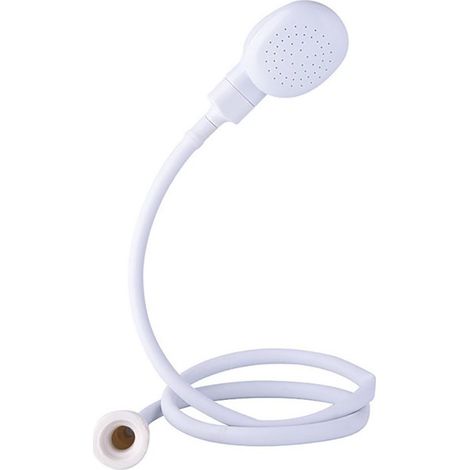 Robinet 1 pièce pour shampoing, douche, bain d'animaux et pulvérisation robinet et pommeau de douche multifonctionnels, facile à installer.