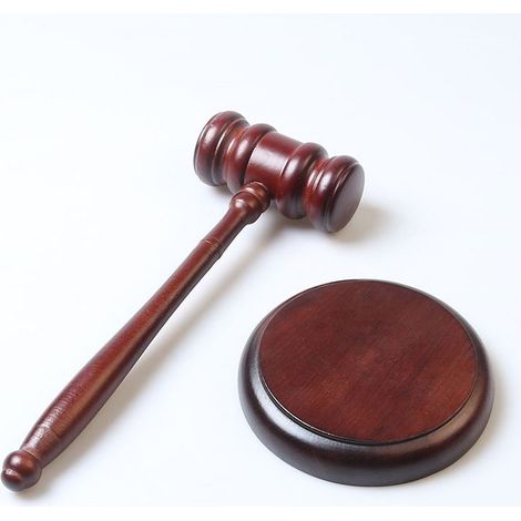 Marteau de Juge, Maillets en Bois, Marteau de Vente aux Enchères, Ensemble de Outils en Bois, pour Juge, Avocat, Tribunal aux Enchères, Entreprise (1/5)