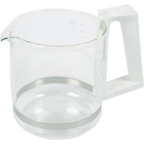 Verseuse - Verre - 1 L - Pour Cafetière - Compatible Lave-Vaisselle - Blanc - 1 Pièce