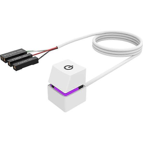 m Verlängerungskabel für externen Laptop-Ein-/Ausschalter mit RGB-LED (1/5)