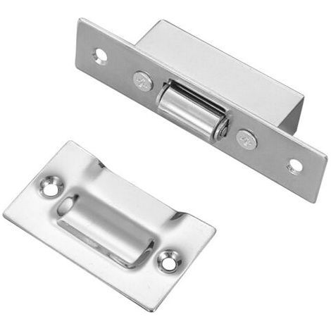 Loquet à Rouleaux de Porte en Acier Inox Dissimulés Mortaise Taille 16mm Rouleau Loquetaux pour Armoire Cuisine Salle de Bain Chambre Placards Meubles 2 Ensembles (1/5)