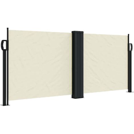 Maison Exclusive - Seitenmarkise Ausziehbar Creme 100x600 cm