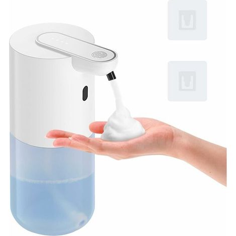 Automatic soap dispenser, 400 ml, USB rechargeable (white) (1/5)