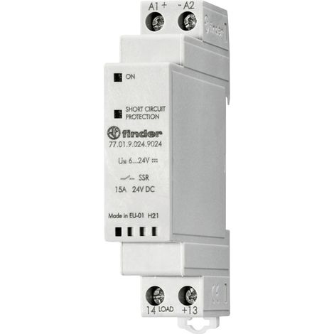 Finder Halbleiterrelais 77.01.9.024.8050 5 A Schaltspannung (max.): 265 V/AC Nullspannungsschaltend