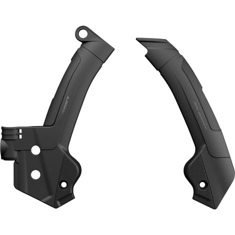 Set di protezioni telaio Polisport Husqvarna FC TC TE FE 23 24 nere resistenti
