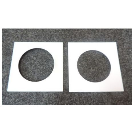 Enjoliveur Blanc 100x100mm épaisseur 3mm pour BAES BRIOSPOT KAUFEL 100601K (1/2)