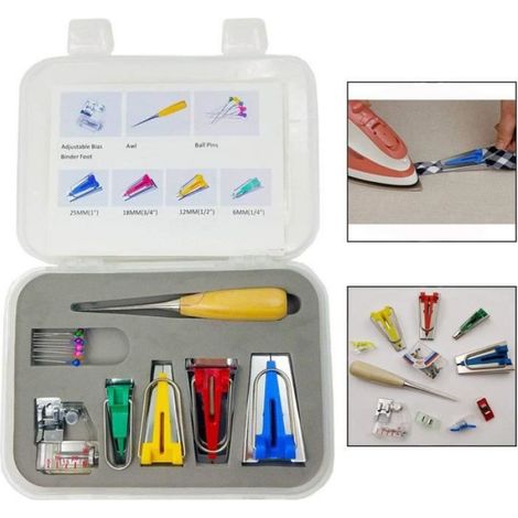 Kit De Couture - Outil A Biais - 7 Pièces - Pour Bandes De Biais - Précision Couture Épaules Et Emmanchures (1/5)