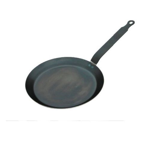 Poêle à Crêpes Professionnelle en Acier Bleui 200 mm - De Buyer (1/2)