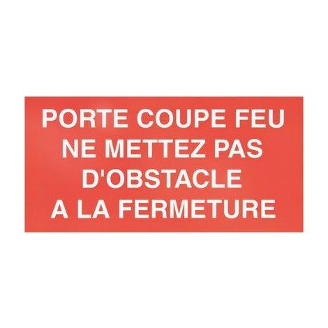 ETIQ PORTE COUPE FEU CZ13