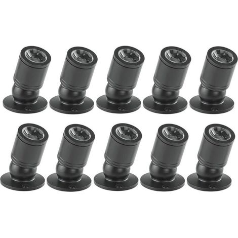 Aougo – Downlight LED 1W mini spot encastré – Aluminium aéronautique – Lumière chaude – 100-265V AC – Lot de 10 – Pour éclairage intérieur - 10pcs (1/5)