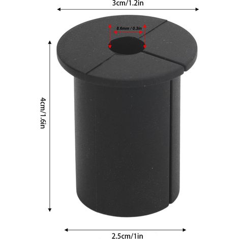 Ortviai Kit de passage de câble Starlink en silicone noir – 10 embouts étanches pour trou mural 25,4 mm (1/4)