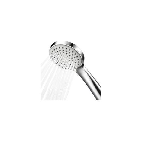 Soffione doccia, bassa pressione dell'acqua aumentando la pressione del soffione doccia portatile risparmia 3 impostazioni di getto PowerFP per il bagno - Cromo - Crezuo