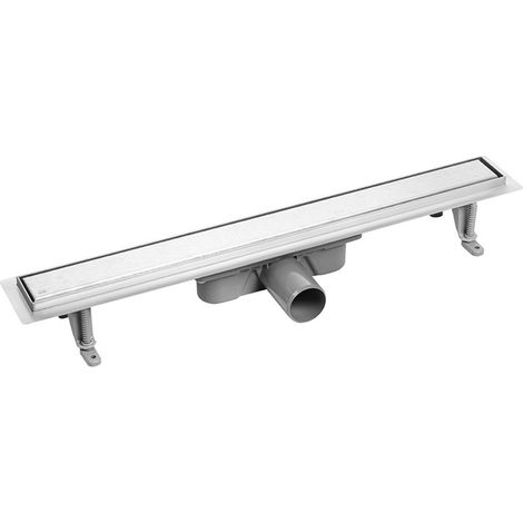 Desagüe lineal de 80 cm, bajo, de acero inoxidable (1/4)