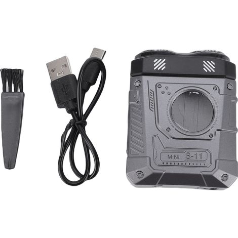Tondeuse Électrique Mini pour Barbes - Portable, Cordless, Batterie 400mAh - Pour Voyage, Précision et Rasage sans Irritation (1 Tondeuse + Accessoires)