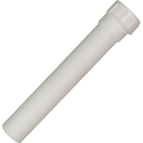 Schläfer 439101   Kit Prolunga Universale per Sifone Scarico Lavello e Lavabo in PVC con Ghiera filettata 11/2, Tubo Diametro 40 mm x L. 180 mm. Bianco (1/5)