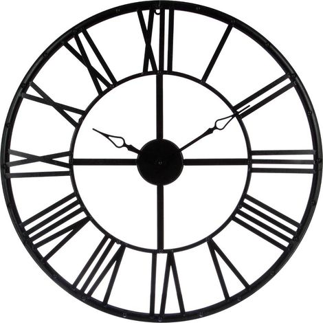Orologio vintage rotondo nero 70 cm